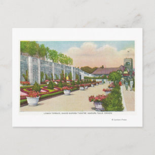 Oakes Garden Theatre Lower Terrace Postcard
