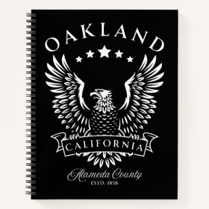 Oakland Alameda County California Vintage Eagle Notebook