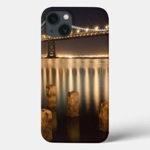 Oakland Bay Bridge night reflections. iPhone 13 Case