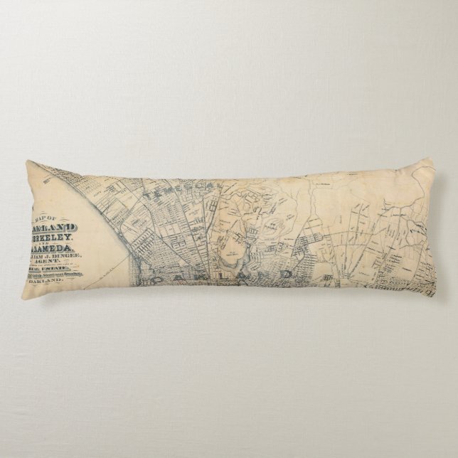 Oakland, Berkeley, Alameda Body Pillow (Front)