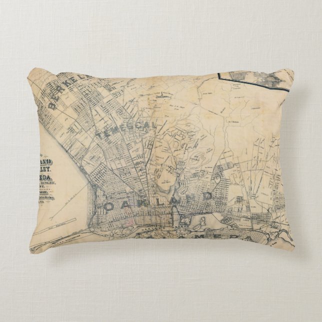 Oakland, Berkeley, Alameda Decorative Pillow (Front)