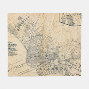 Oakland, Berkeley, Alameda Fleece Blanket