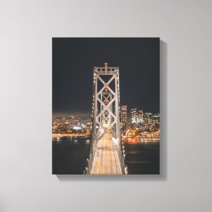 Oakland Bridge in San Francisco Canvas Print