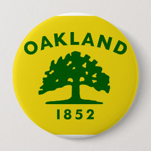 Oakland, California 4 Inch Round Button
