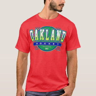 Oakland California Hockey Retro Vintage Golden Sea T-Shirt