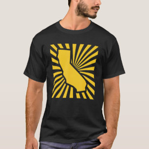 Oakland California Kelly Green And Yellow Burst Gr T-Shirt