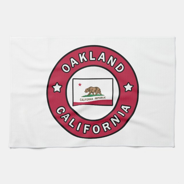 Oakland California Kitchen Towel (Horizontal)