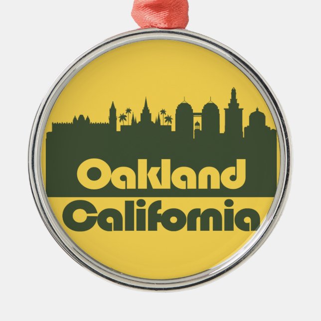 Oakland,California Metal Ornament (Front)
