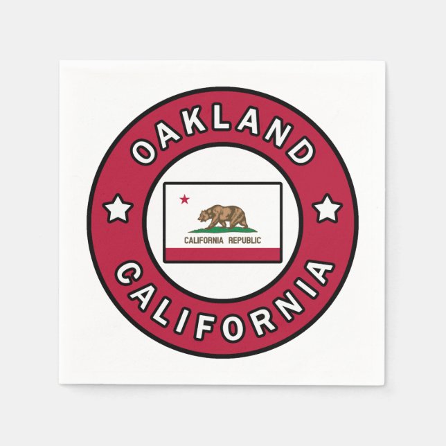 Oakland California Napkin (Front)