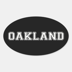 Oakland California Oval Sticker