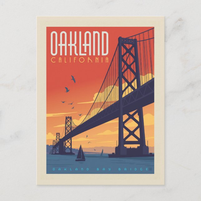 Oakland, California Postcard (Front)