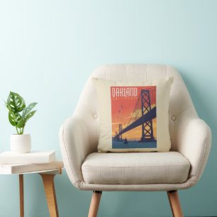 Oakland, California Throw Pillow
