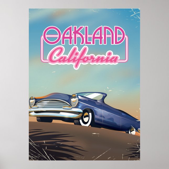Oakland California travel poster (Front)