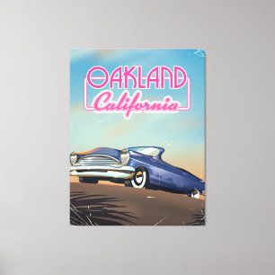 Oakland California travel poster Canvas Print