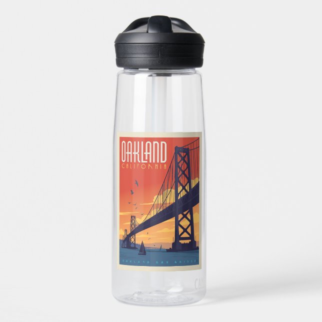 Oakland, California Water Bottle (Front)