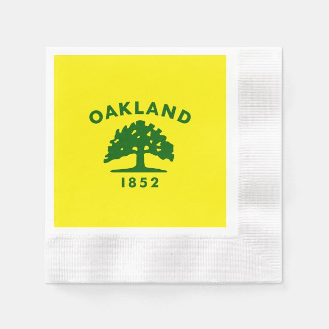 Oakland city flag napkin (Front)