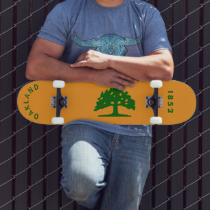 Oakland Flag Theme, California Skateboard