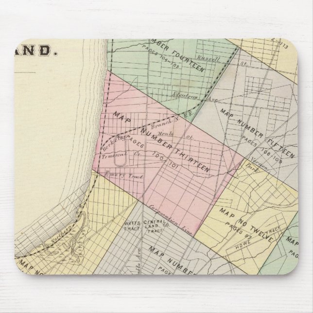 Oakland index map mouse pad (Front)