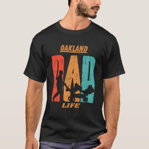 Oakland Native  State Flag Dad Parent Baby T-Shirt