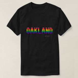 Oakland Pride T-shirt Rainbow Flag