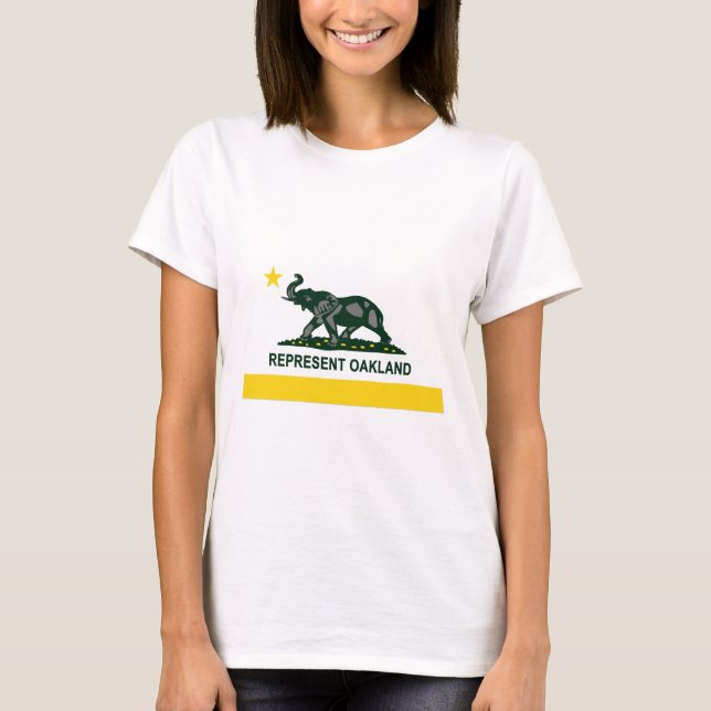 Oakland State Flag (Light) T-Shirt (Front)