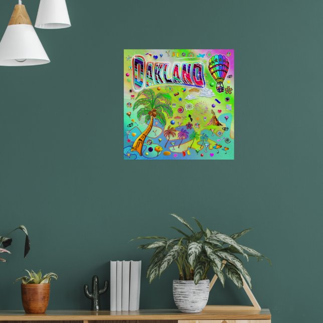 Oakland Timeless Melody Poster (Living Room 1)