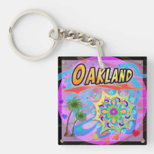 Oakland True Progress Keychain