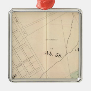 Oakland, vicinity 14 metal ornament