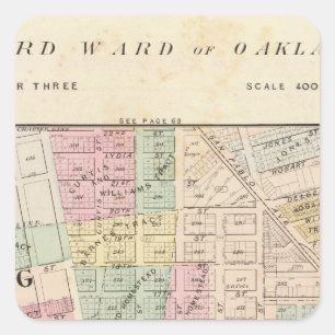 Oakland, vicinity 3 square sticker