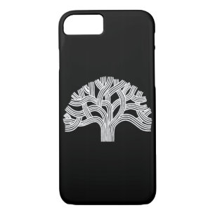 Oakland White Oak Tree on Black iPhone 8/7 Case