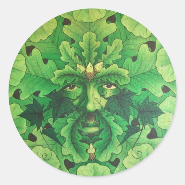 oakman classic round sticker (Front)