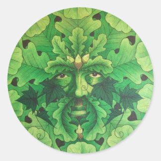 oakman classic round sticker