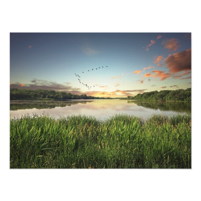 Oakwood Lakes State Park South Dakota Photo Print (Front)