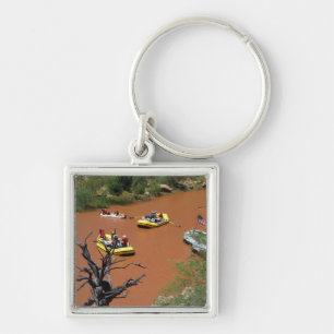 Oar powered rafts turn into the Colorado River Keychain