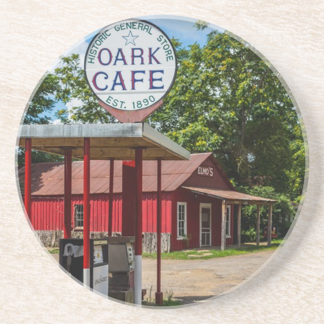 Oark Gas Pumps Coaster (Front)