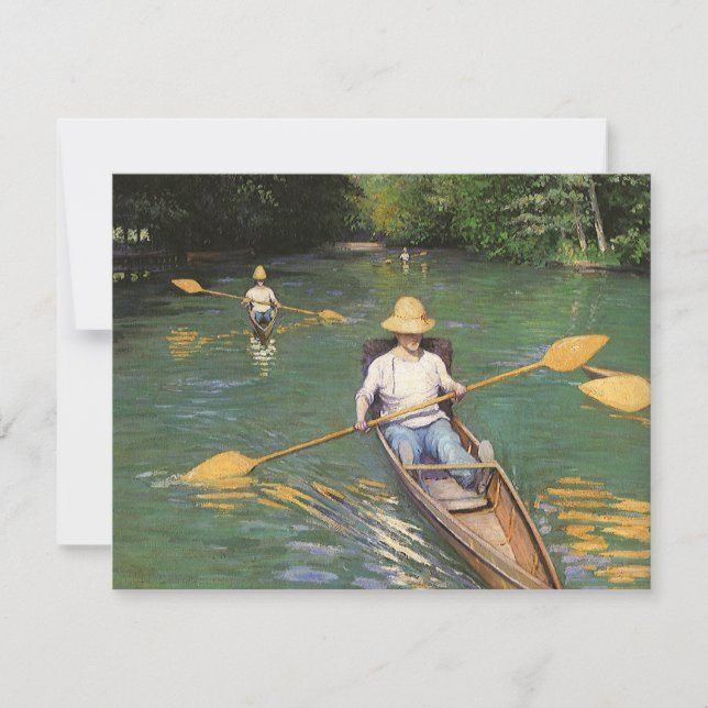 Oarsmen by Gustave Caillebotte, Vintage Fine Art (Front)