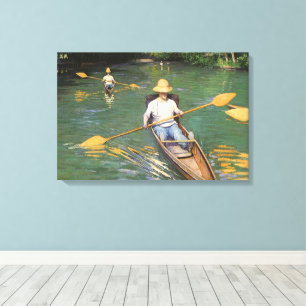 Oarsmen by Gustave Caillebotte, Vintage Fine Art Canvas Print