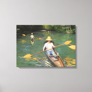 Oarsmen by Gustave Caillebotte, Vintage Fine Art Canvas Print