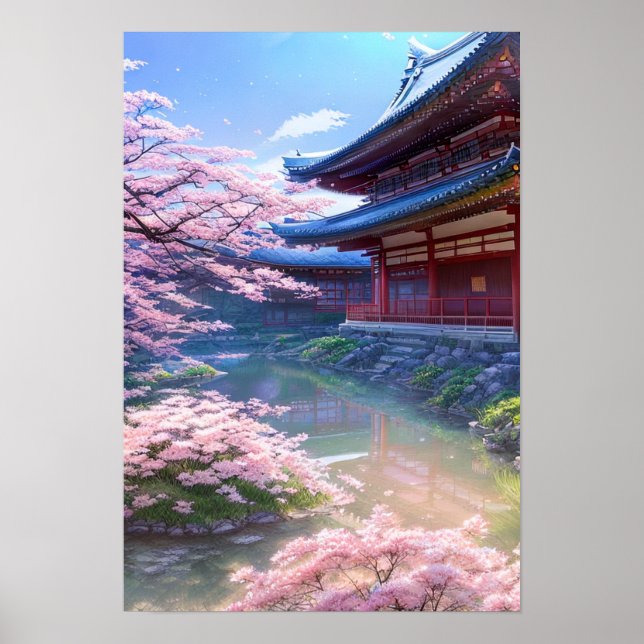 Oasis Behind the Temple Poster (Front)