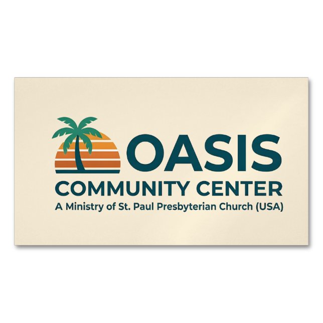 Oasis Community Center Magnet (Front)