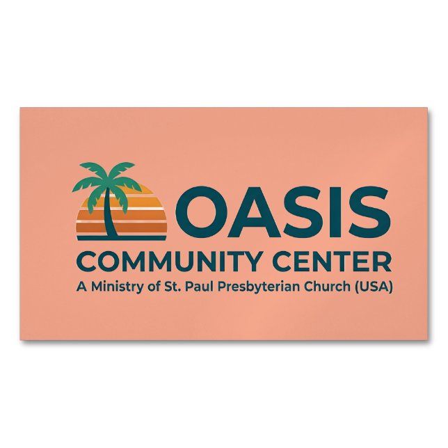 Oasis Community Centre Magnet (Front)