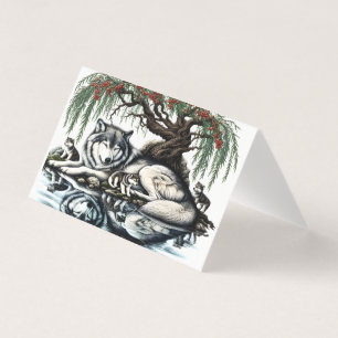 Oasis de la famille des loups sereins dans la natu