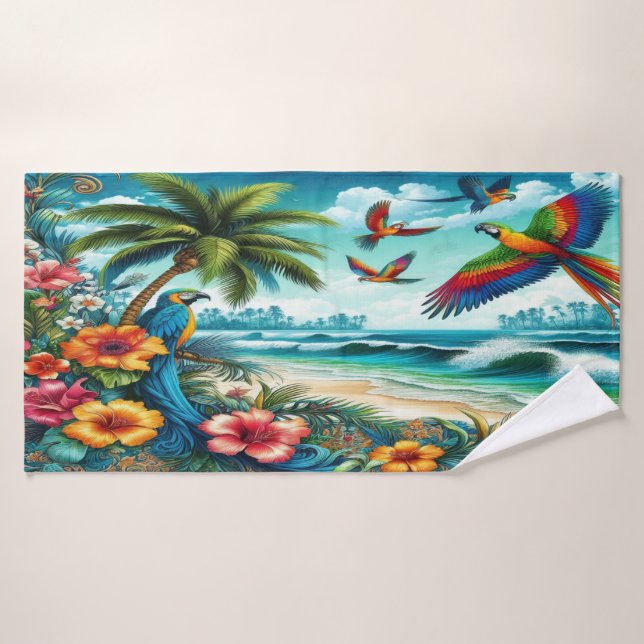 Oasis exotique (Serviette de bain)