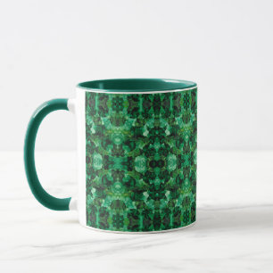 Oasis Green Abstract Alcohol Ink Art Mug