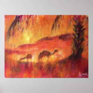 Oasis in Sahara Poster