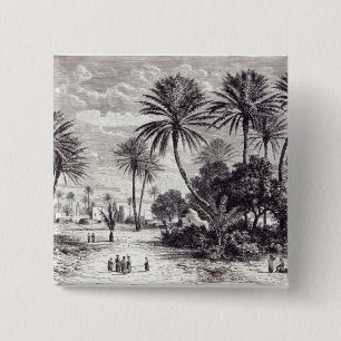 Oasis of Gafsa: Tunis 2 Inch Square Button