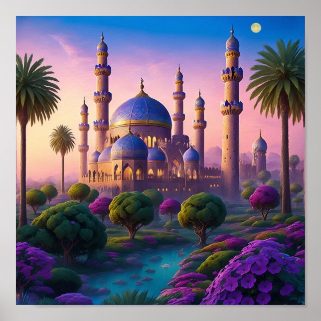 Oasis of the Minaret Castle Poster (Front)