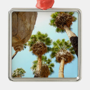 Oasis Palms in Joshua Tree National Park Metal Ornament