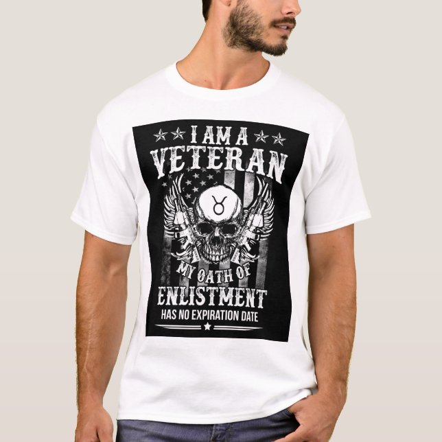 Oath of Enlistment Has No Expiration T-Shirt (Front)