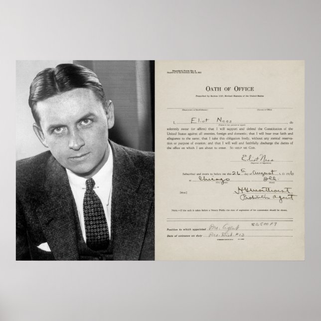 OATH of OFFICE - UNTOUCHABLES ELIOT NESS Poster (Front)